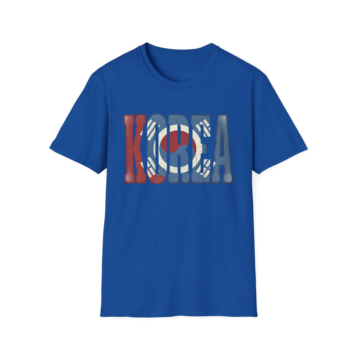KOREA Flag Graphic T-Shirt — Retro Korean Flag Travel Tee