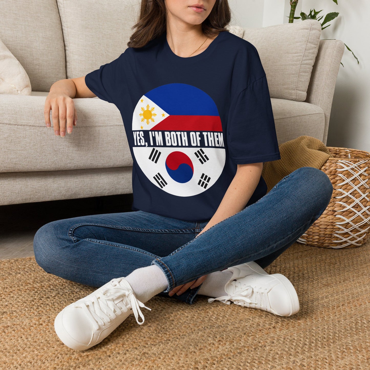 T-Shirt — Yes, I'm Both of Them (Philippines & South Korea)