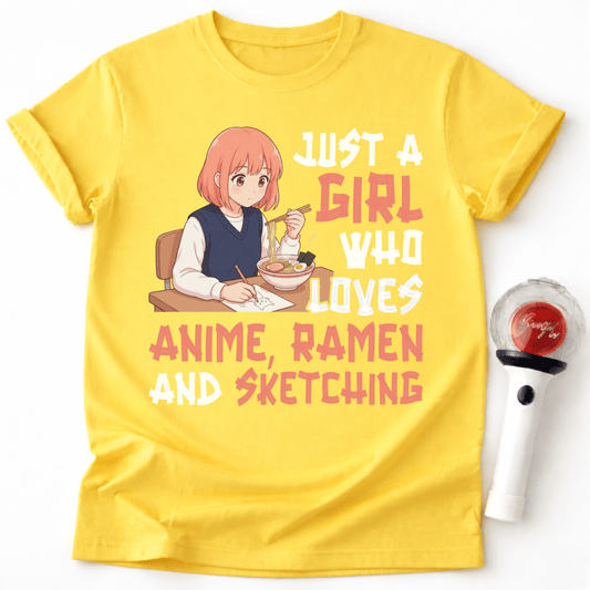 ANIME RAMEN SKETCHING T-SHIRT