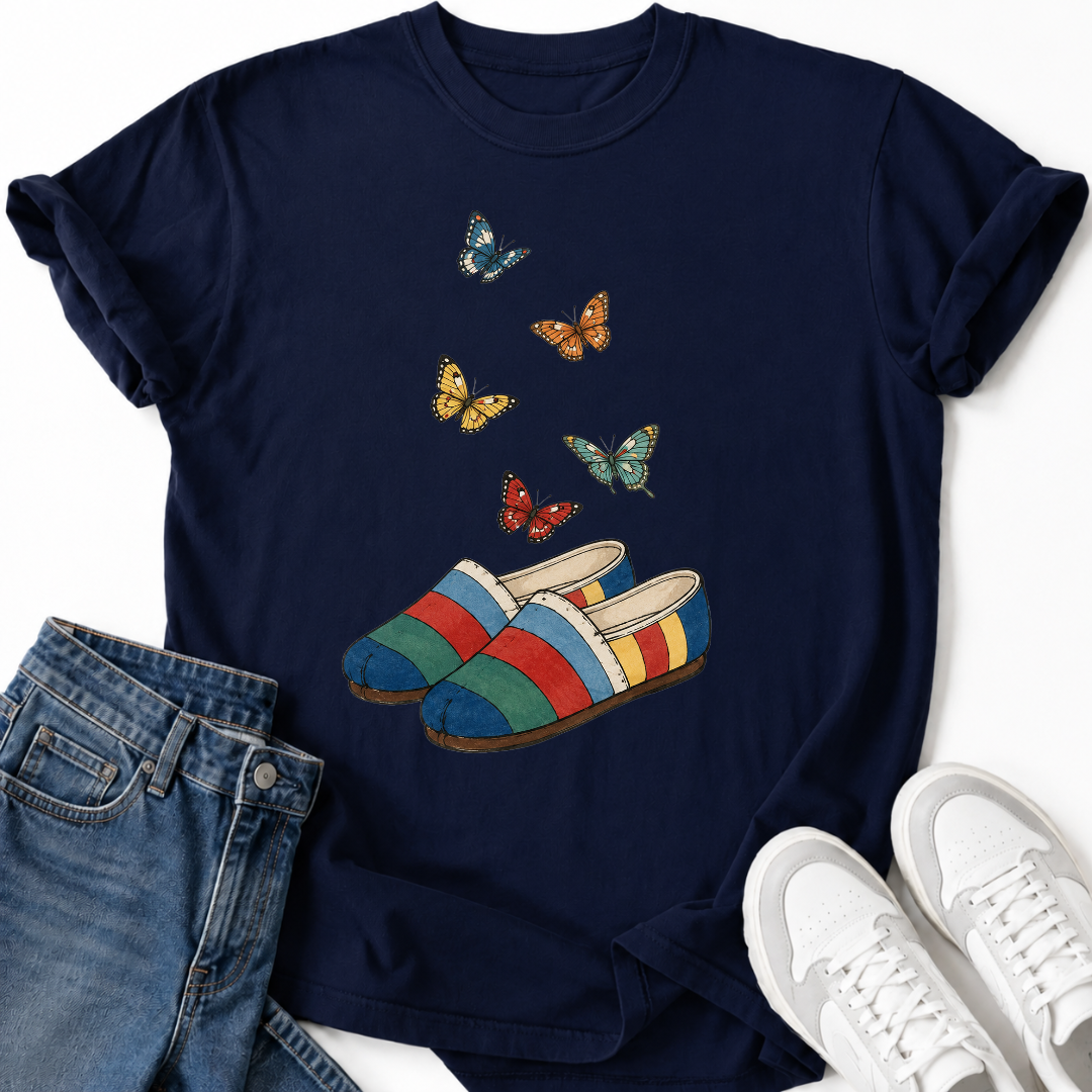 KOREAN HANBOK SHOES T-SHIRT