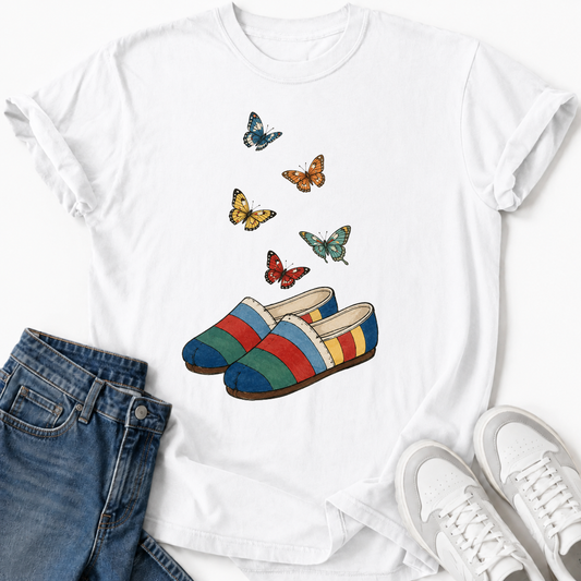 KOREAN HANBOK SHOES T-SHIRT