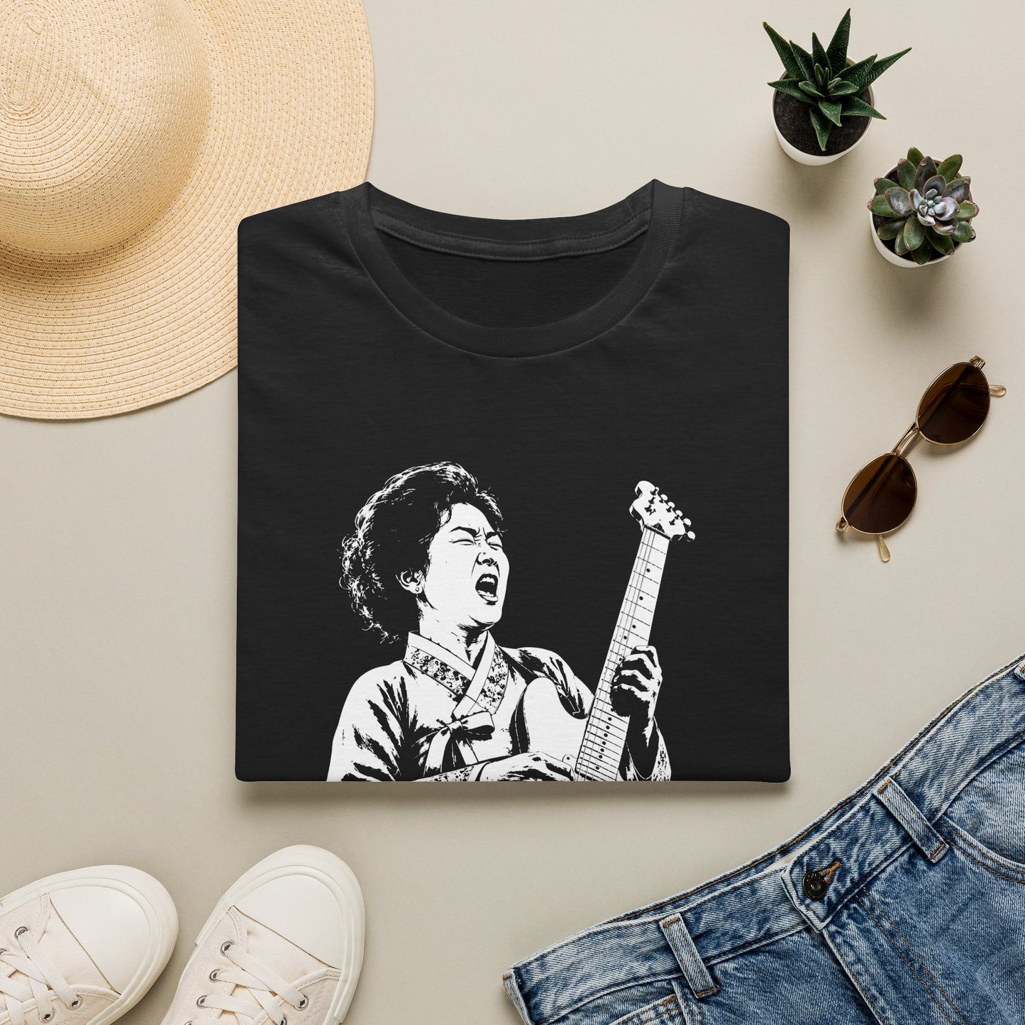 T-Shirt — Vintage Rock Guitarist Graphic Tee