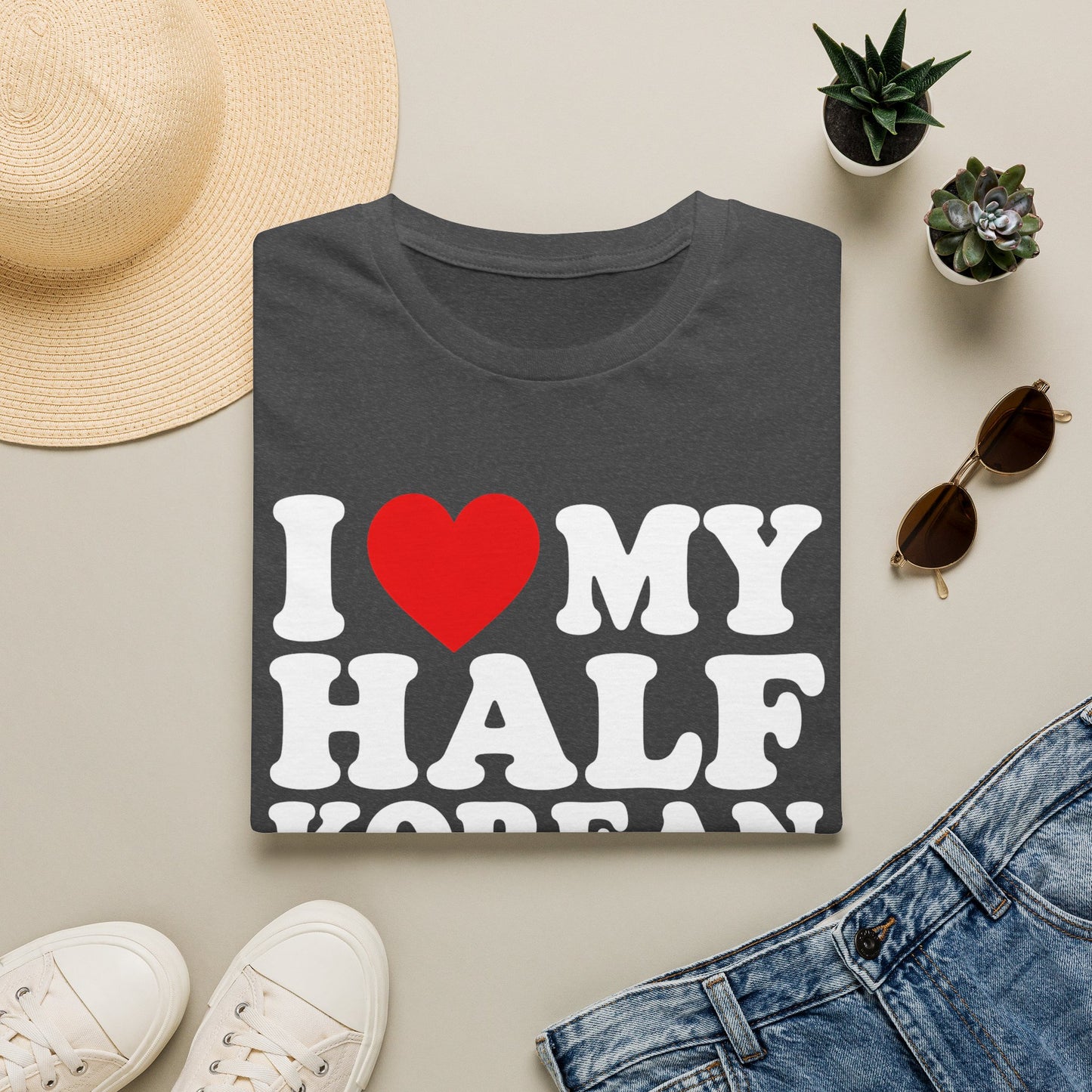 I LOVE MY HALF KOREAN HUSBAND T-SHIRT