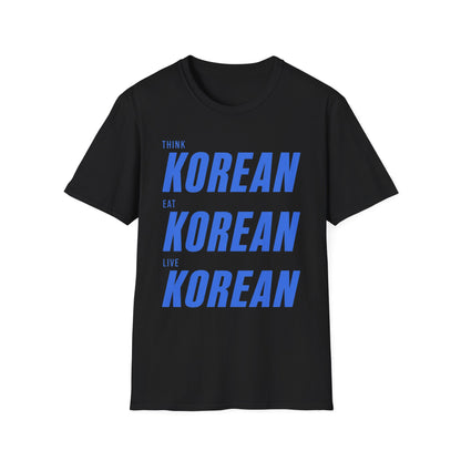 THINK EAT LIVE KOREAN T-SHIRT