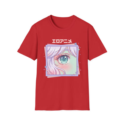 Anime Eye Graphic T-Shirt — エロアニメ Pastel Kawaii Aesthetic