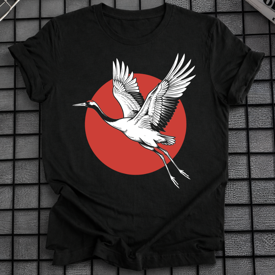 KRAN ROT SONNE T-SHIRT