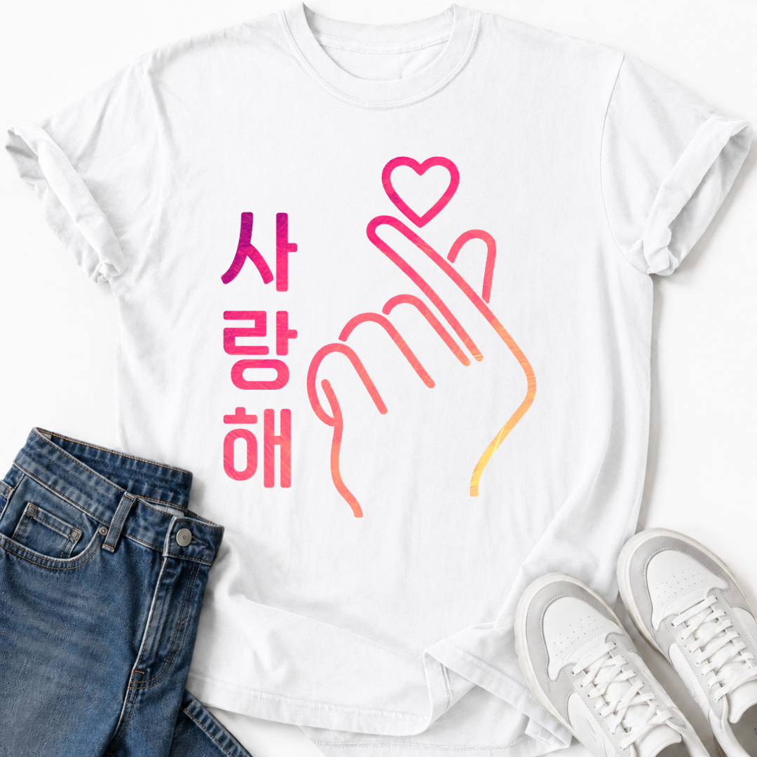 PINK SARANGHAE GESTURE T-SHIRT