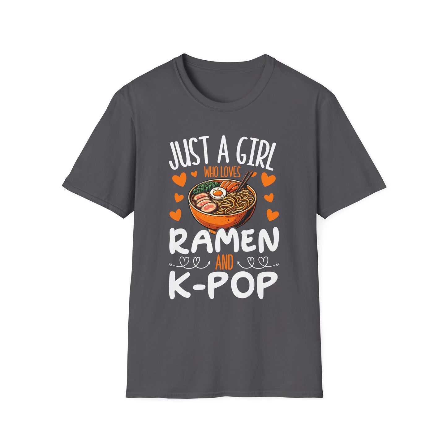 Just a Girl Who Loves Ramen and K-Pop Unisex Softstyle T-Shirt