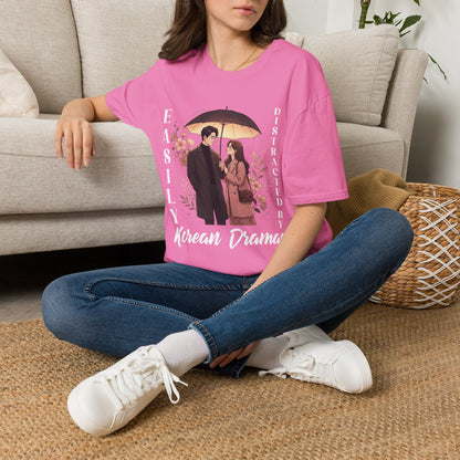 K-Drama Fan T-Shirt – "Easily Distracted by Korean Dramas" Graphic Tee