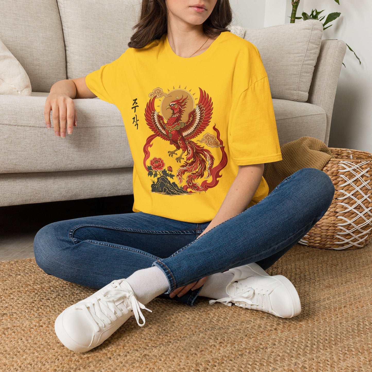 JUJAK KOREAN VERMILION T-SHIRT