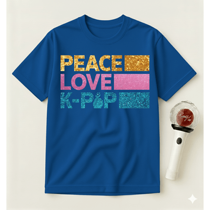 PEACE LOVE K-POP T-SHIRT