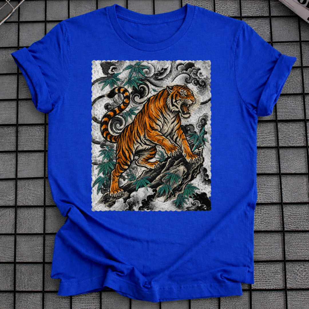 T-SHIRT MIT JAPANISCHEM TIGER-TATTOO