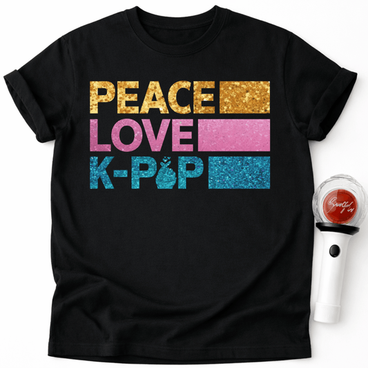 PEACE LOVE K-POP T-SHIRT