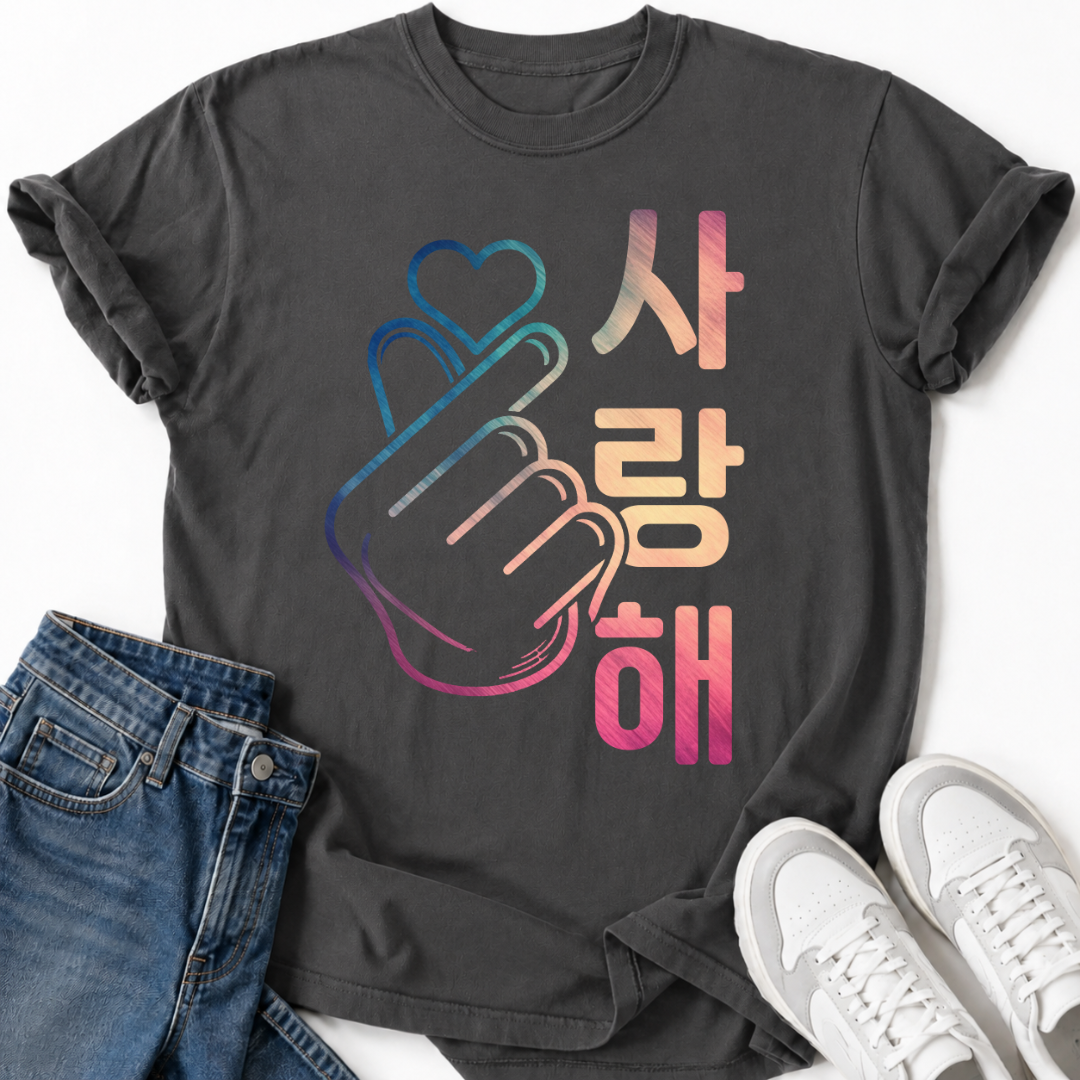SARANGHAE KOREAN LOVE T-SHIRT