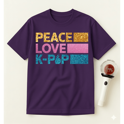 PEACE LOVE K-POP T-SHIRT