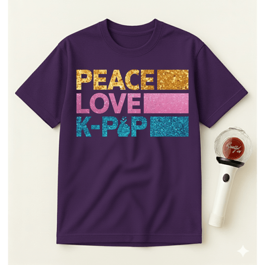 PEACE LOVE K-POP T-SHIRT