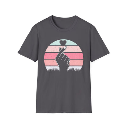 Heart Hand Graphic Unisex Softstyle T-Shirt - Ideal for Casual Wear & Gifts