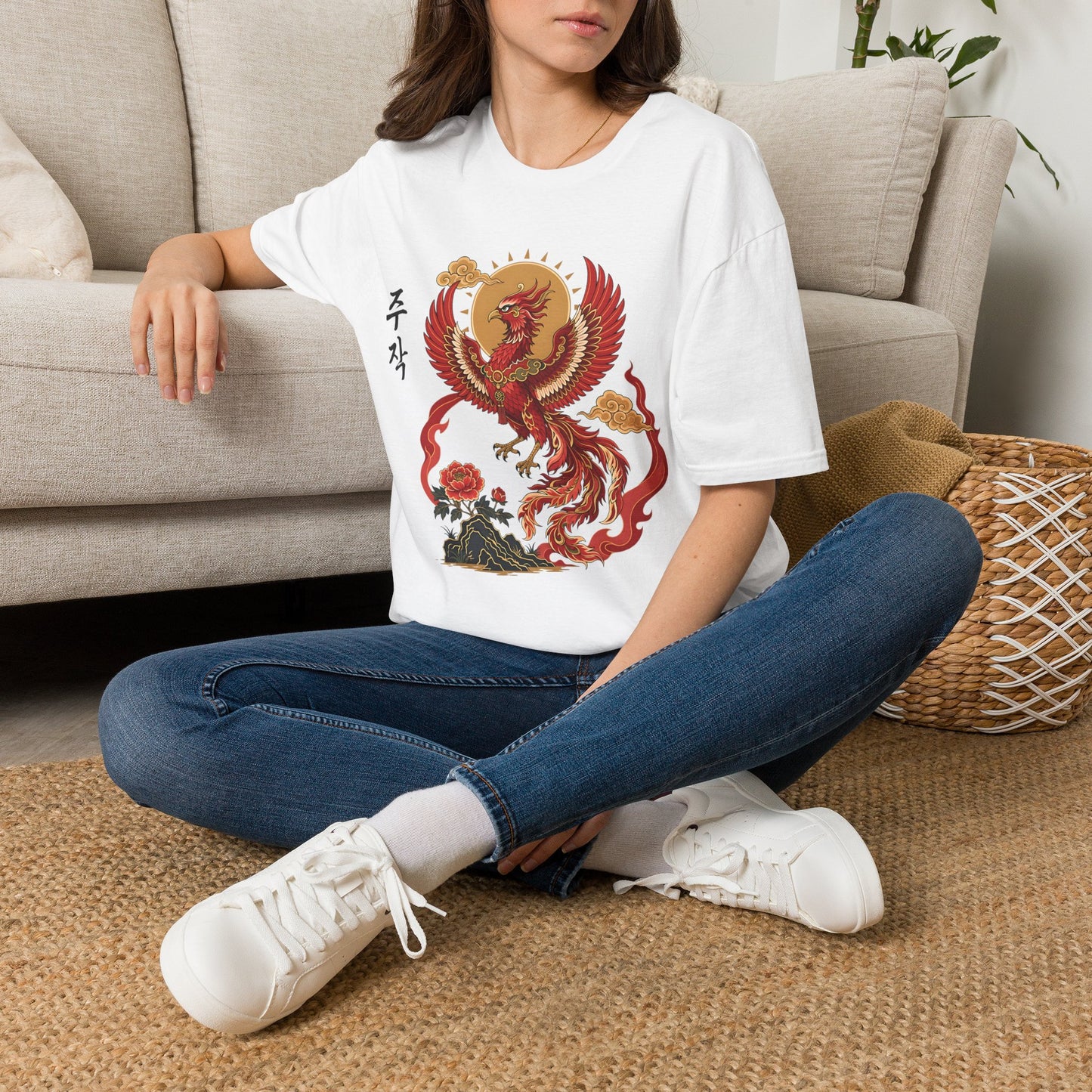 JUJAK KOREAN VERMILION T-SHIRT