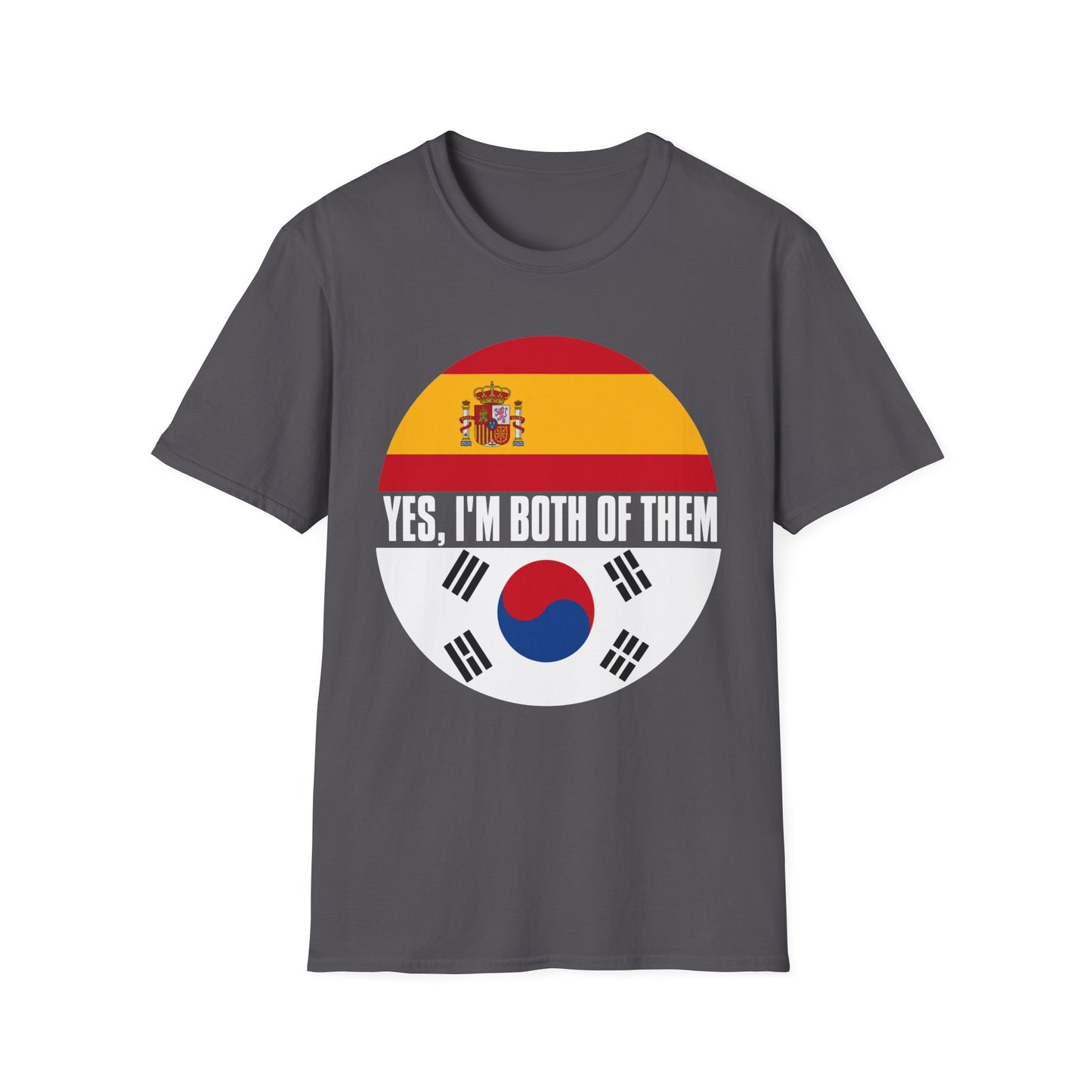 Yes, I'm Both Of Them Spanish Korean Flag T-Shirt