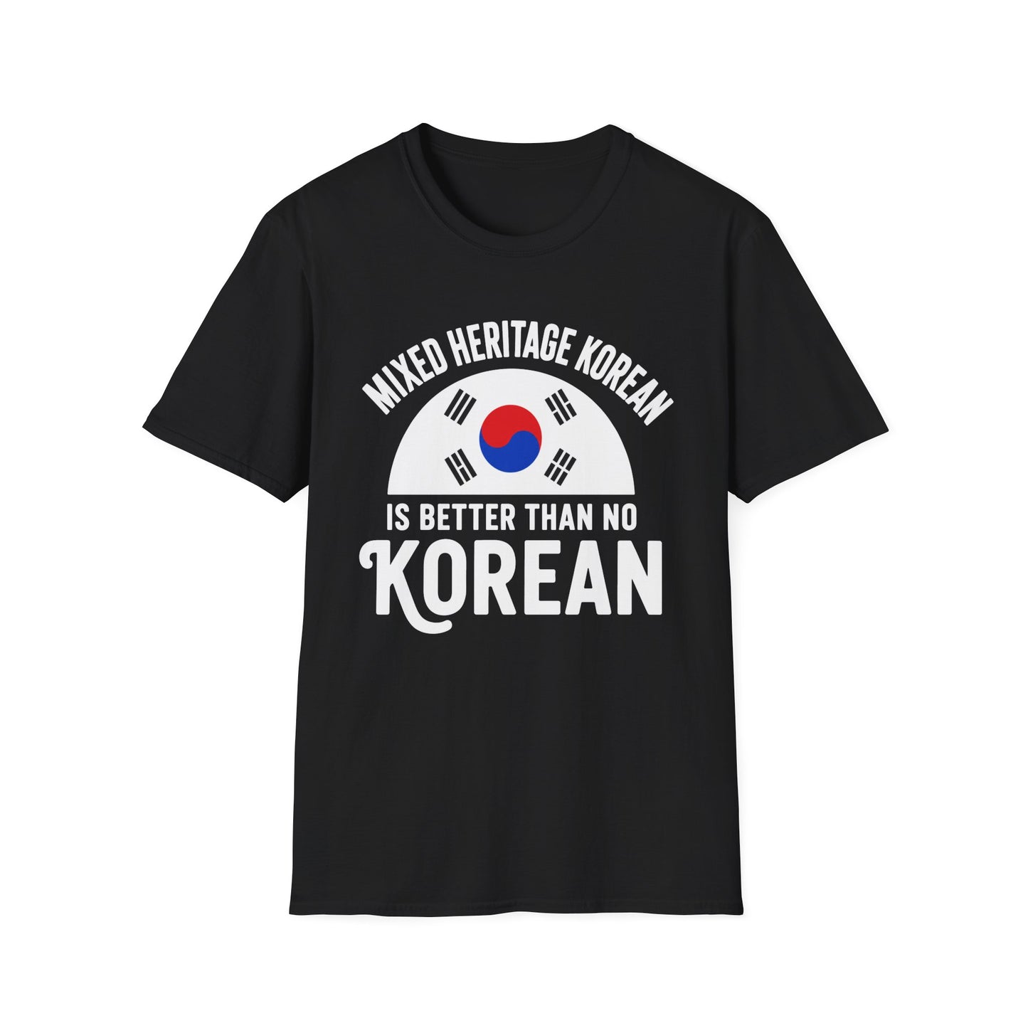 Korean Heritage T-Shirt — "Mixed Heritage Korean" Flag Design