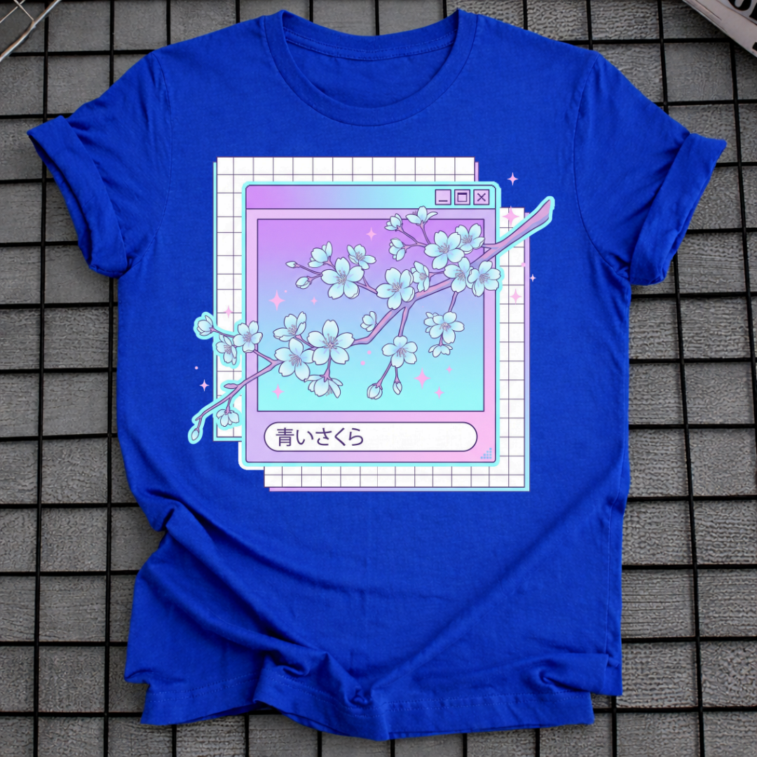 WAPORWAVE KIRSCHBLÜTEN-T-SHIRT