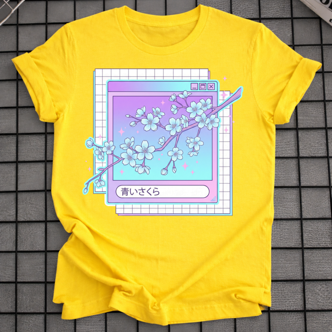 WAPORWAVE KIRSCHBLÜTEN-T-SHIRT