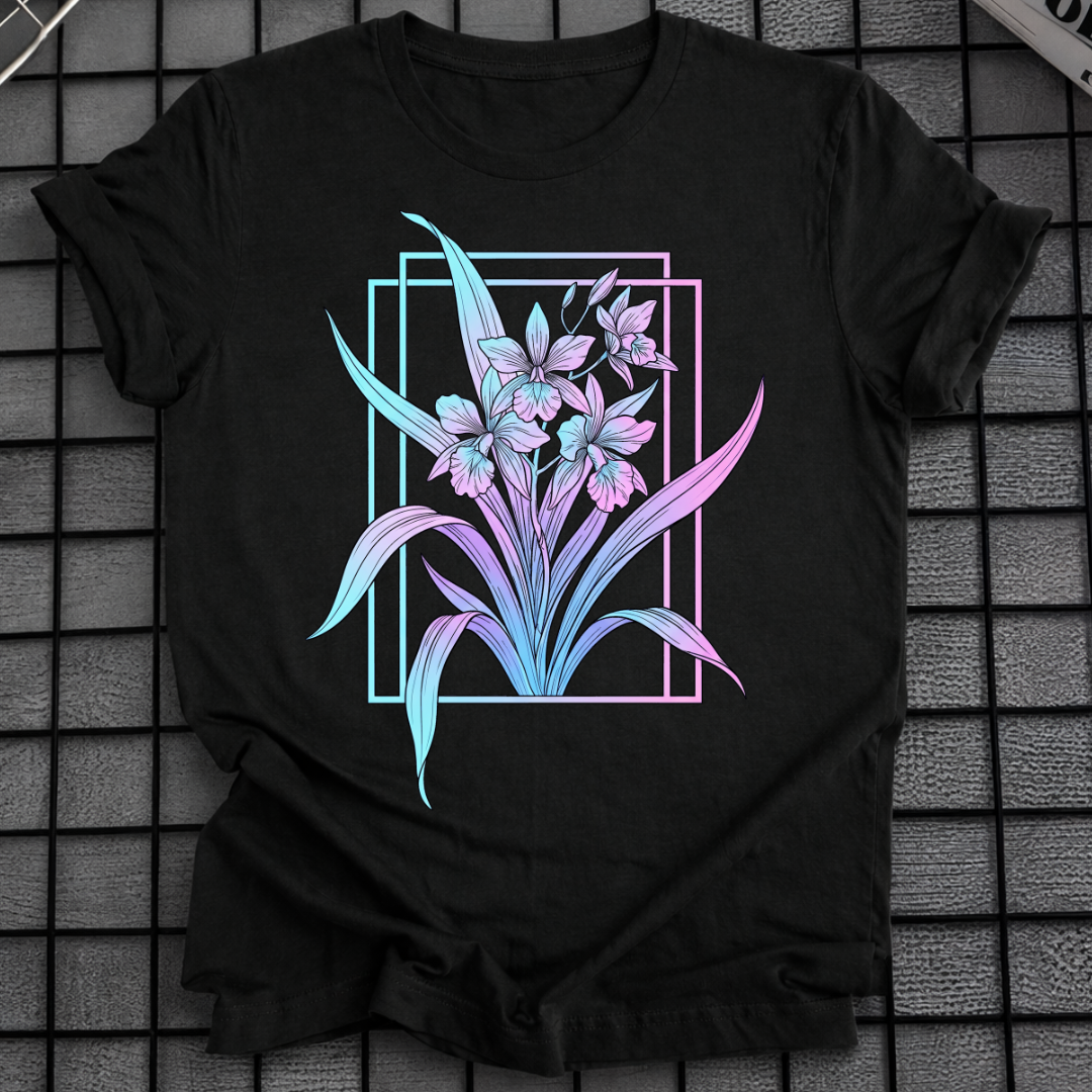 FLORALES PASTEL-IRIS-T-SHIRT