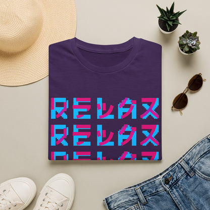 Relax Japanese Graphic T-Shirt — Retro Vaporwave Kanji Tee
