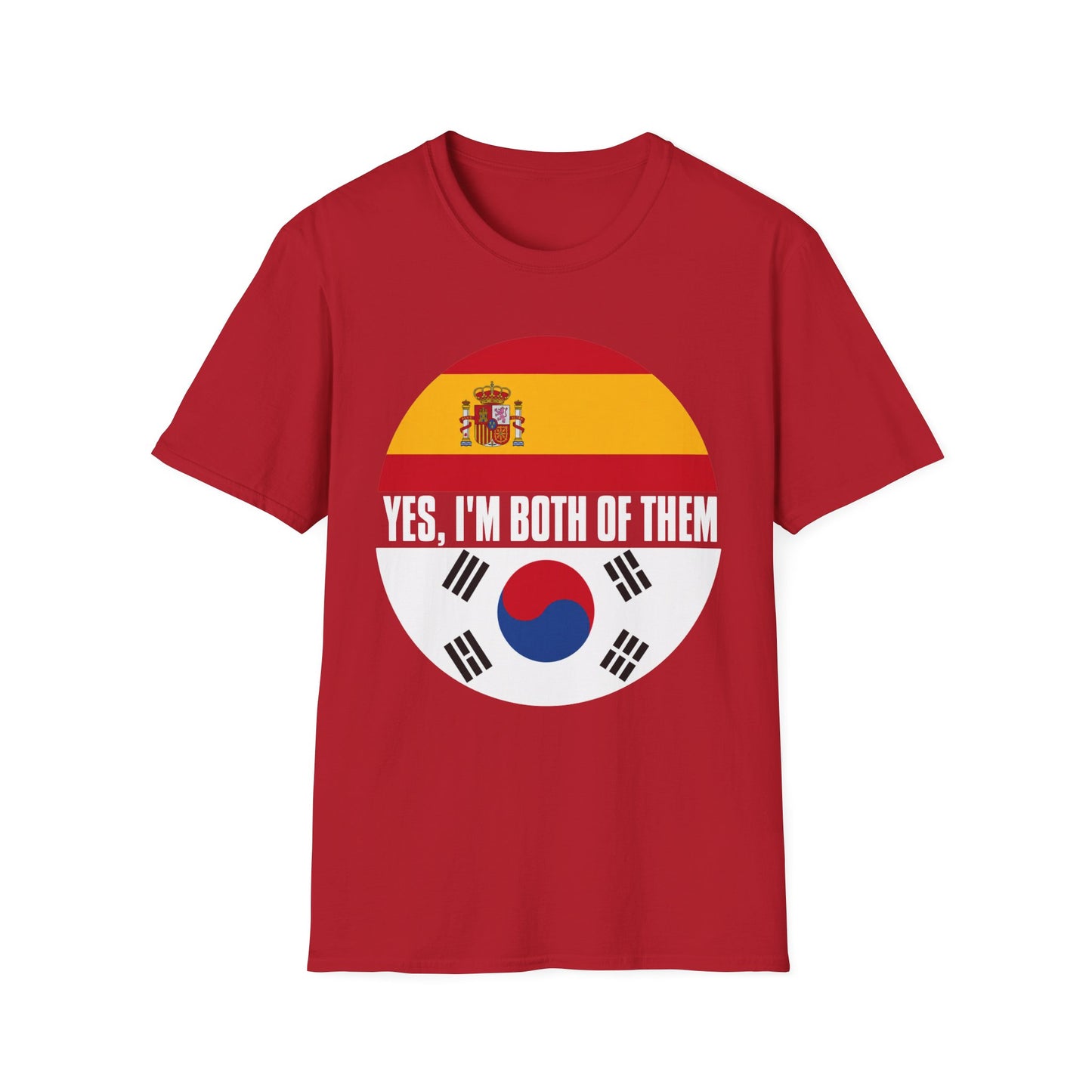 Yes, I'm Both Of Them Spanish Korean Flag T-Shirt