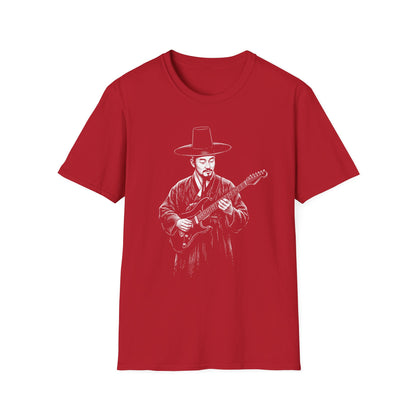 Guitarist in Hanbok T-Shirt — Korean Musician Graphic Tee
