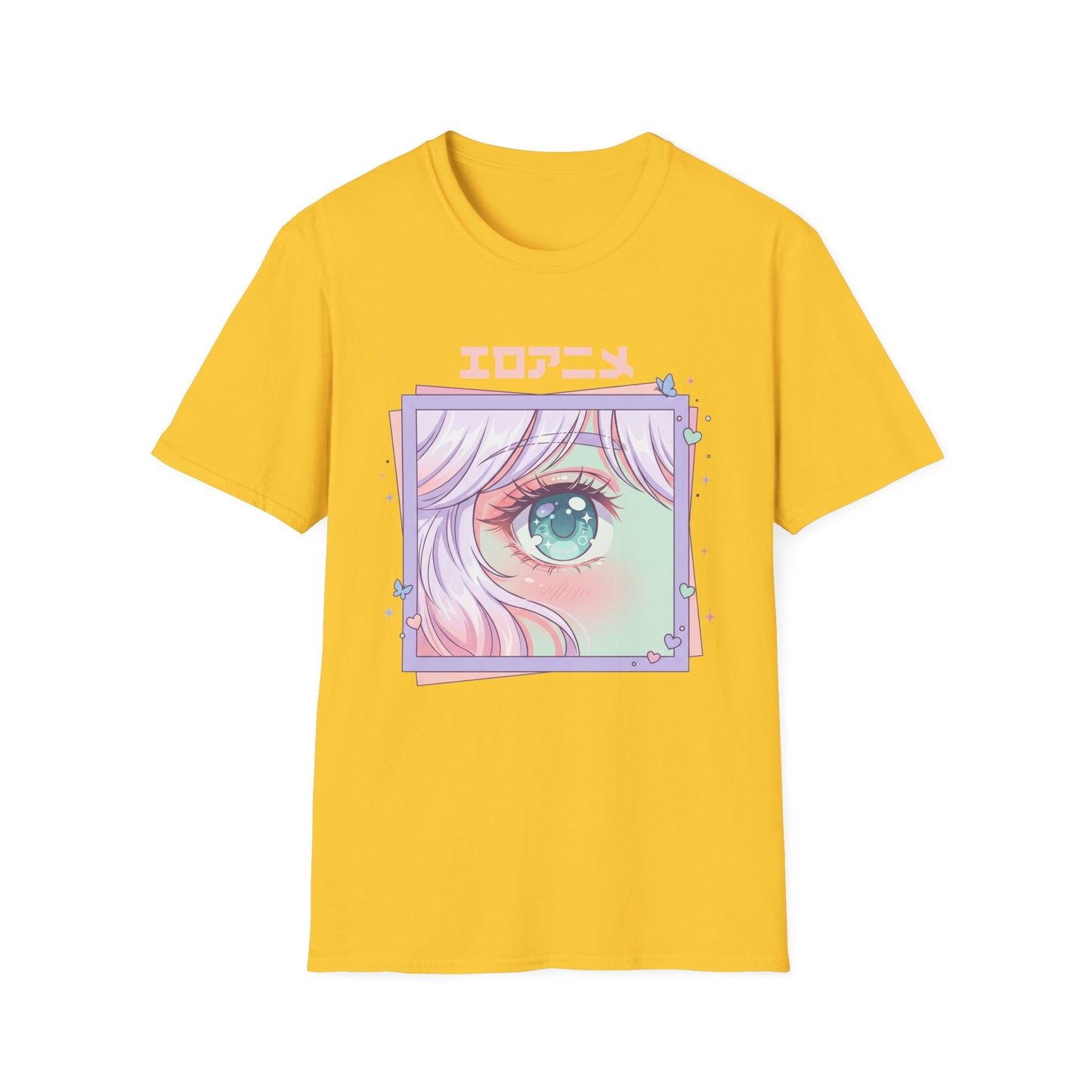 Anime Eye Graphic T-Shirt — エロアニメ Pastel Kawaii Aesthetic