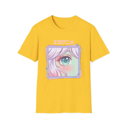 Anime Eye Graphic T-Shirt — エロアニメ Pastel Kawaii Aesthetic