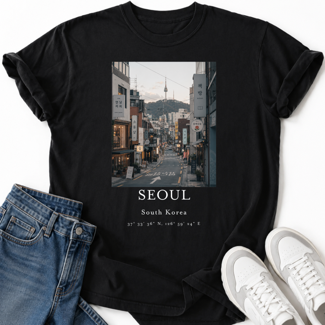 SEOUL SÜDKOREA STRASSEN-T-SHIRT