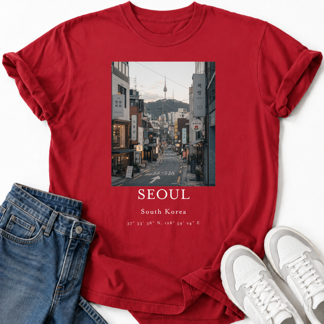 SEOUL SÜDKOREA STRASSEN-T-SHIRT