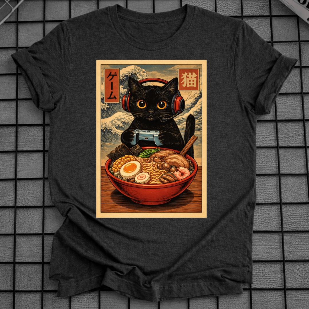 KATZEN-RAMEN-GAMING-T-SHIRT