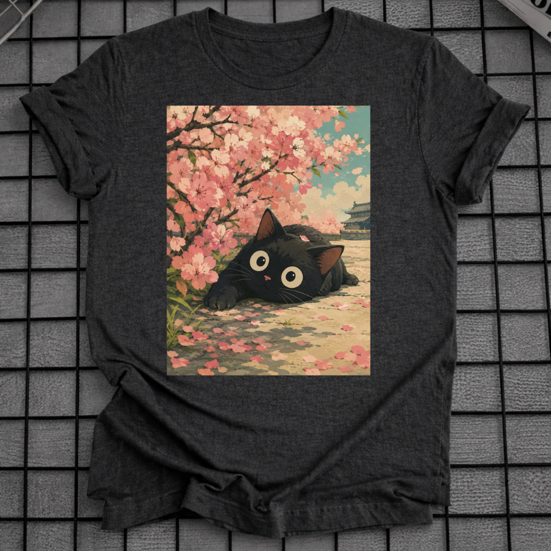 SCHWARZE KATZE SAKURA T-SHIRT