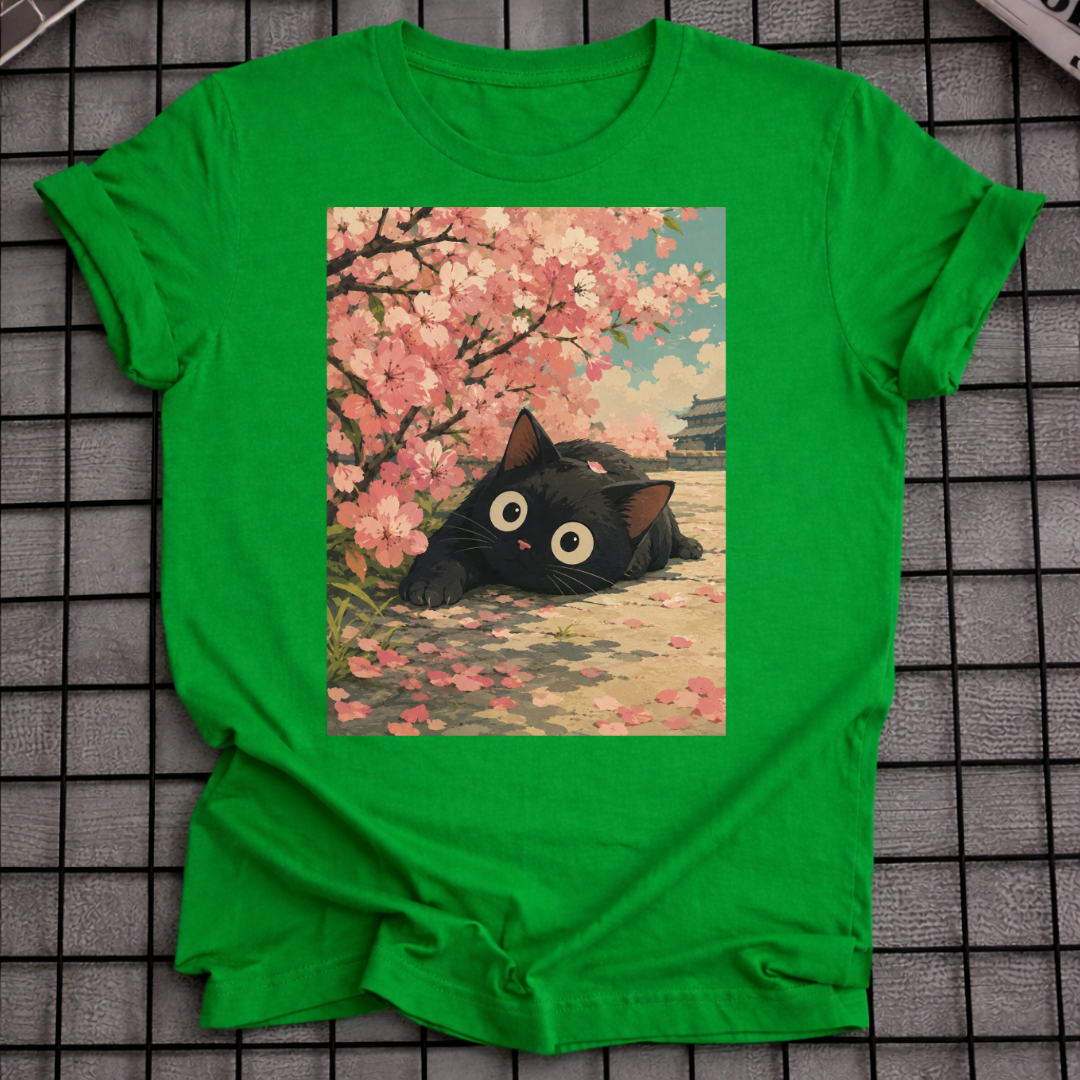 SCHWARZE KATZE SAKURA T-SHIRT