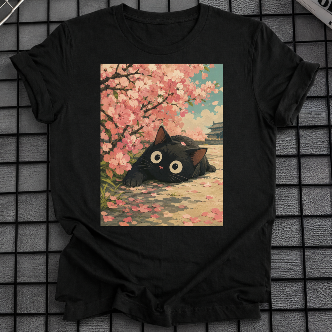 SCHWARZE KATZE SAKURA T-SHIRT