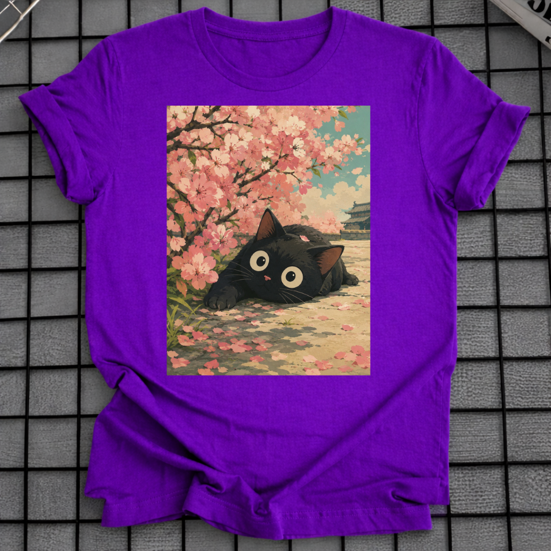 SCHWARZE KATZE SAKURA T-SHIRT