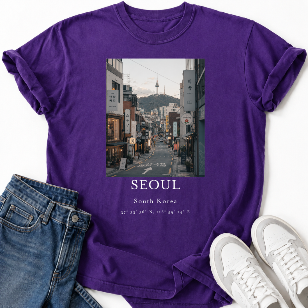 SEOUL SÜDKOREA STRASSEN-T-SHIRT