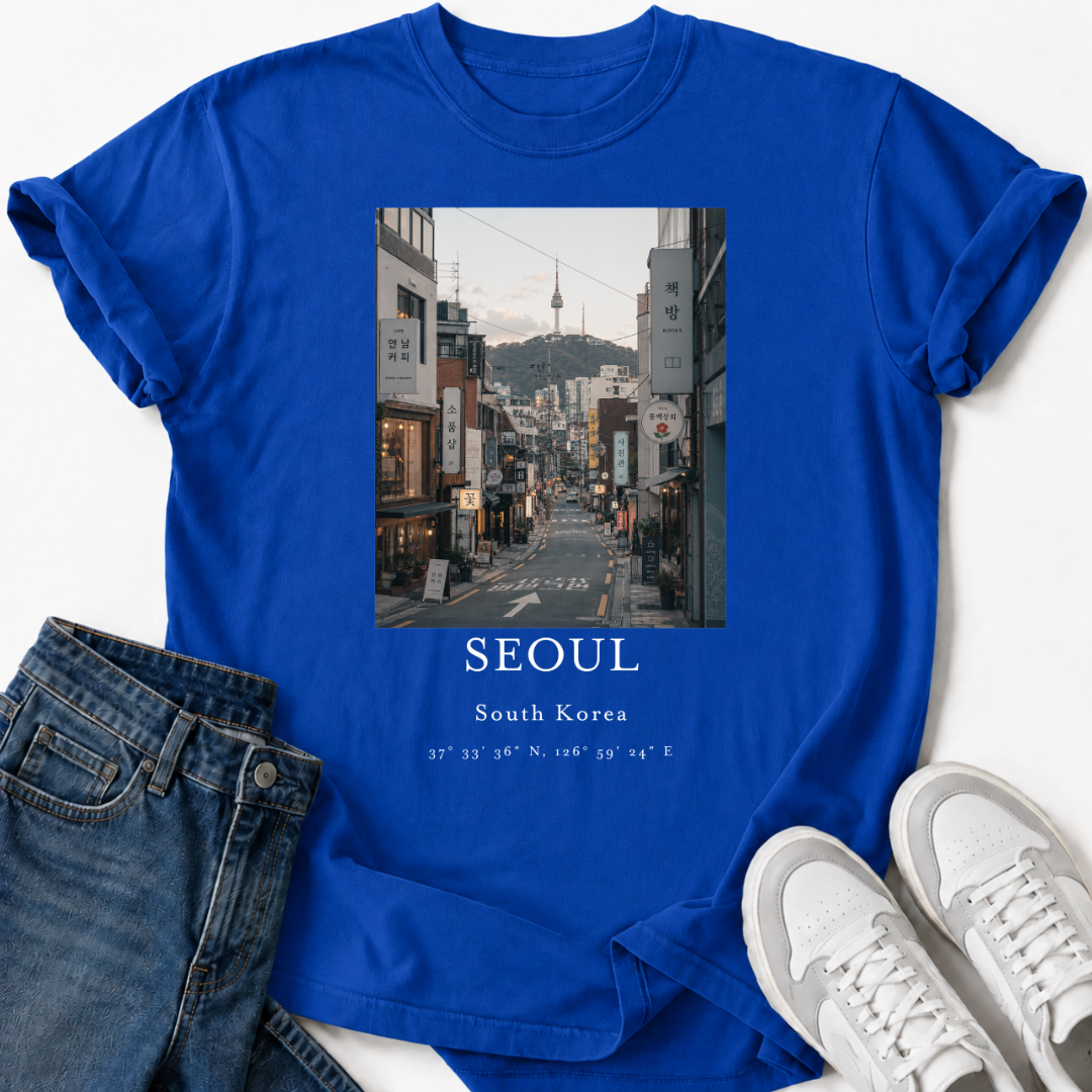 SEOUL SÜDKOREA STRASSEN-T-SHIRT