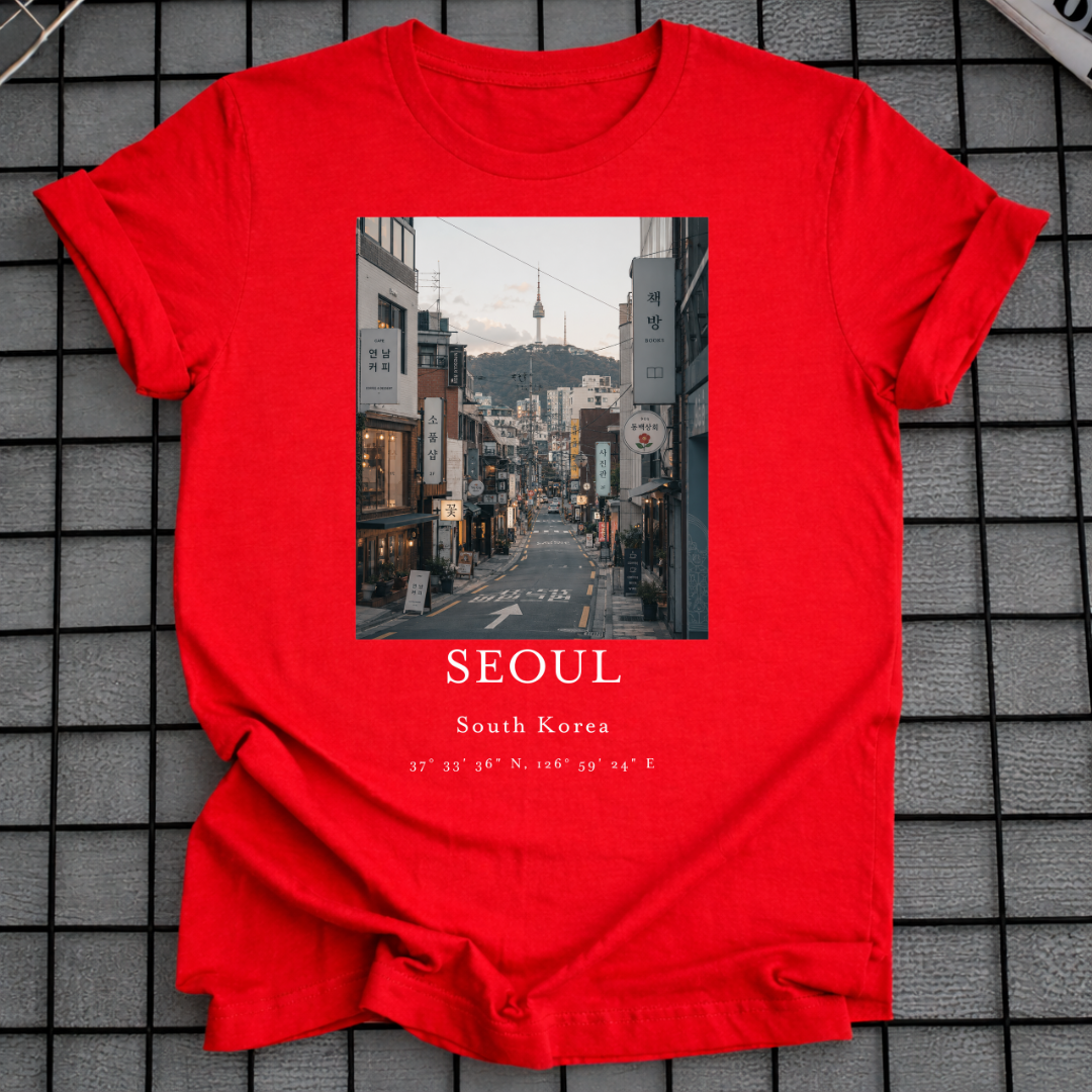 SEOUL SÜDKOREA STRASSEN-T-SHIRT