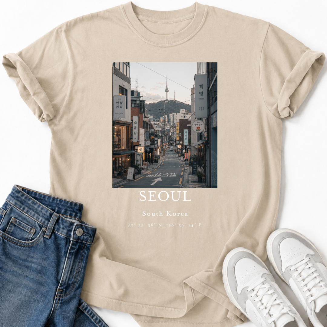 SEOUL SÜDKOREA STRASSEN-T-SHIRT
