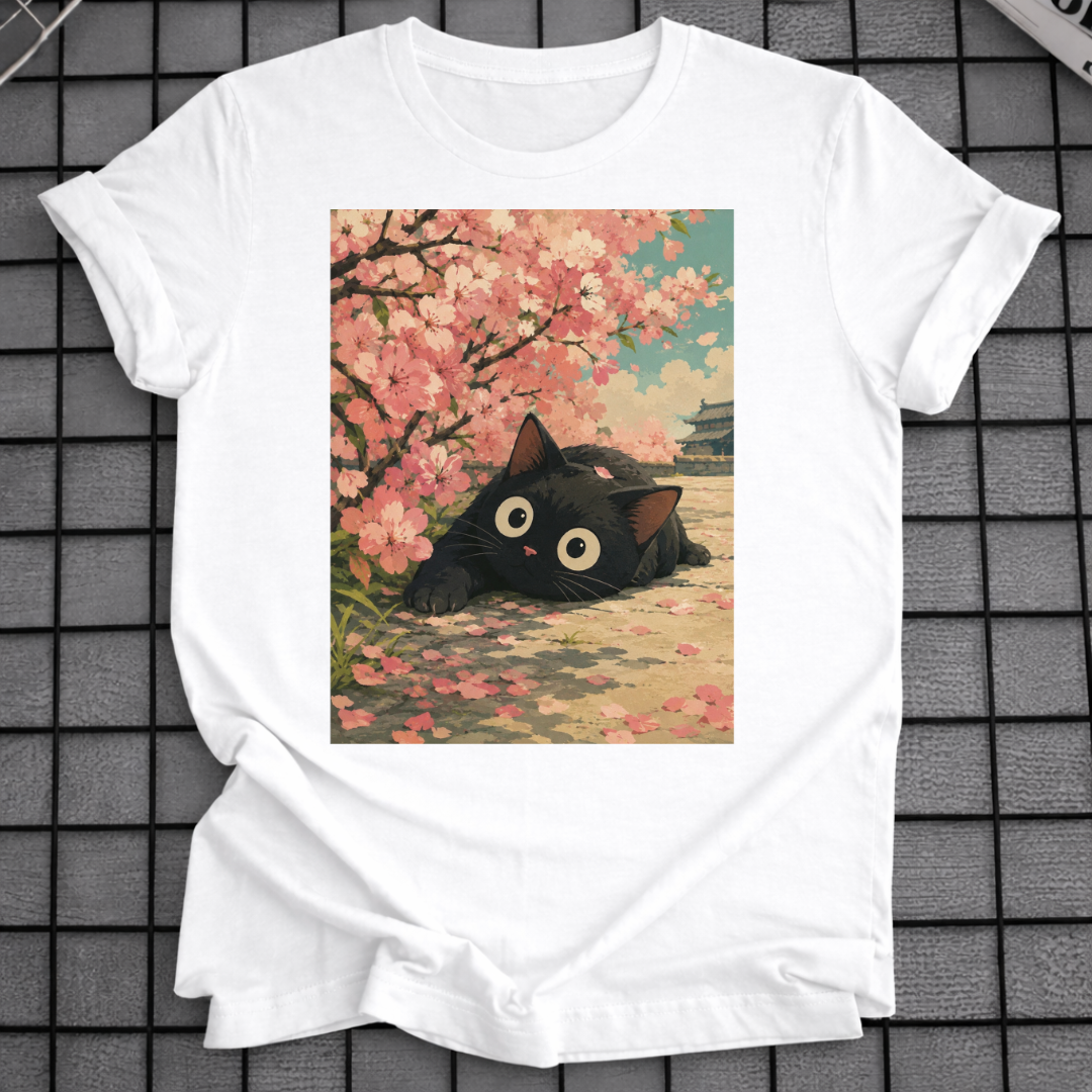 SCHWARZE KATZE SAKURA T-SHIRT