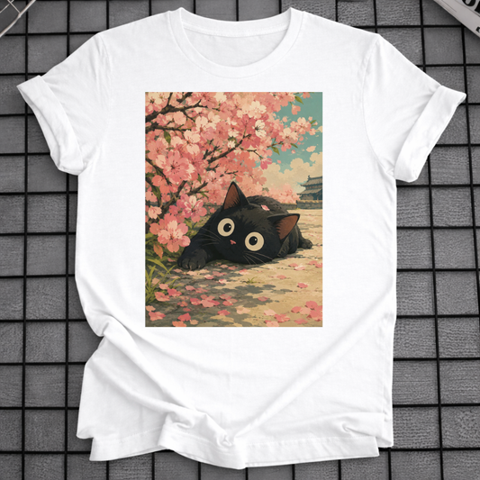 SCHWARZE KATZE SAKURA T-SHIRT