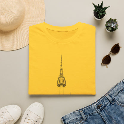 Namsan Tower T‑Shirt — Minimal Seoul Skyline Tee