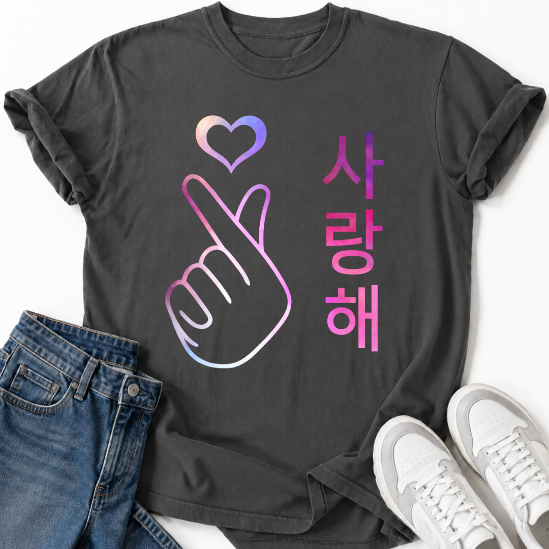 PINK PURPLE SARANGHAE T-SHIRT