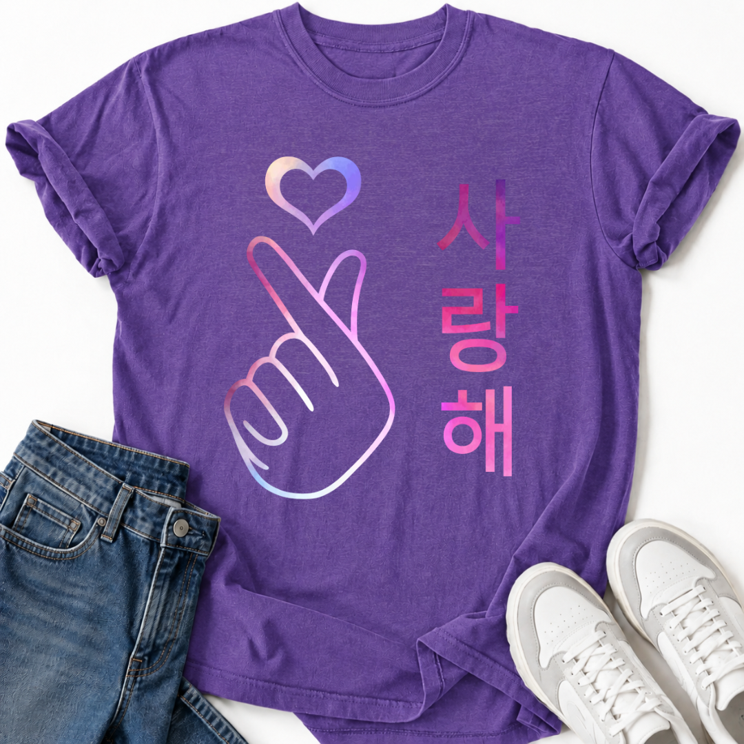 PINK PURPLE SARANGHAE T-SHIRT