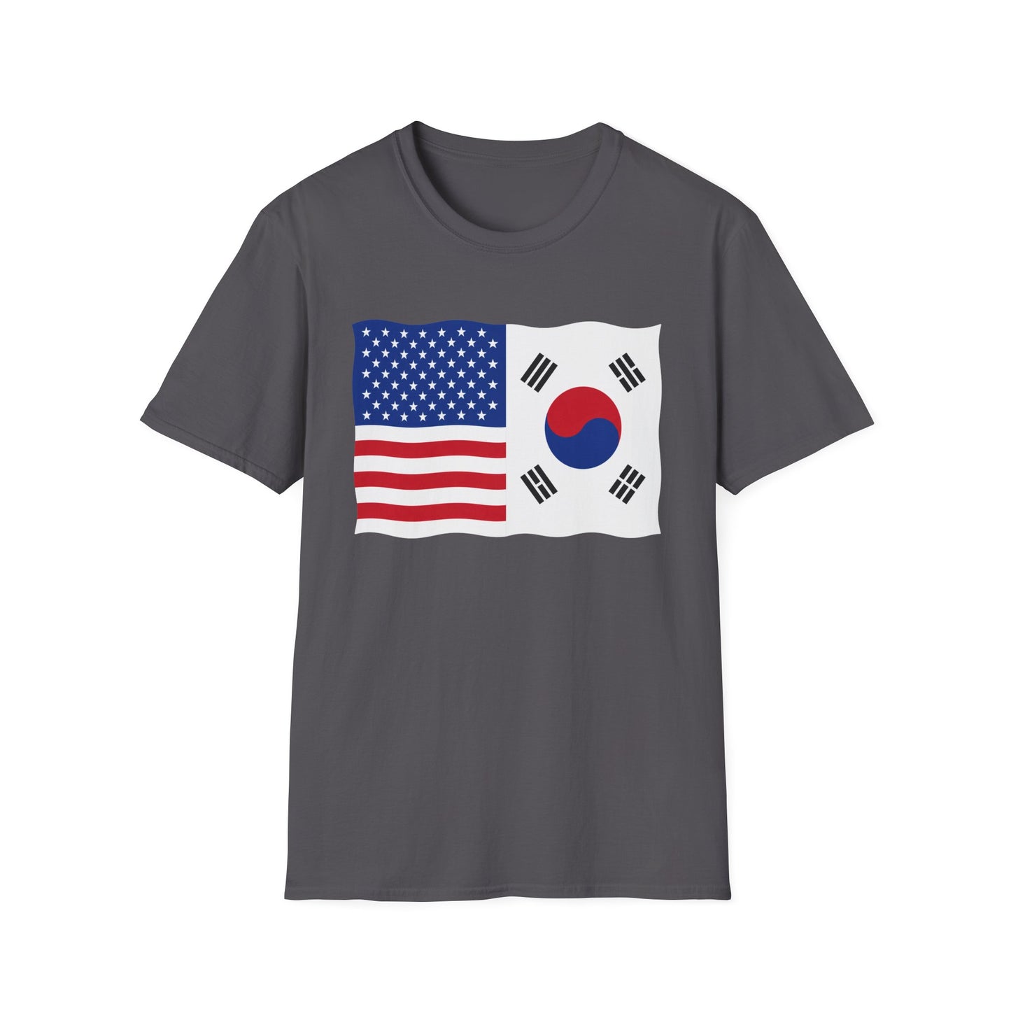 USA South Korea Flag T-Shirt – American & Korean Friendship Tee