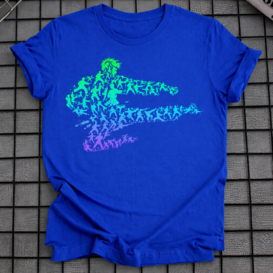 KARATE-SILHOUETTEN-T-SHIRT